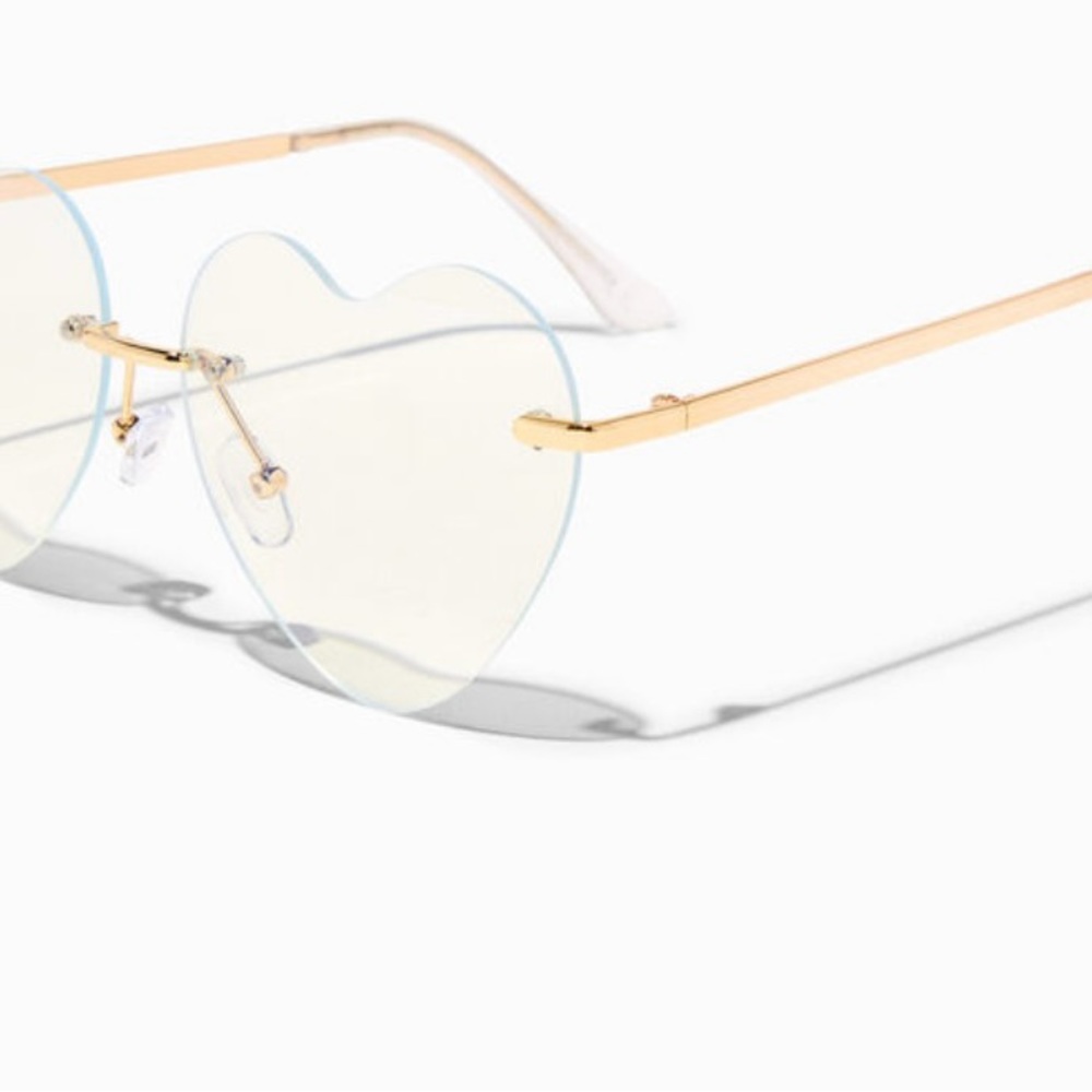 NWT heart shaped glasses blue light reducing - Picture 2 of 3